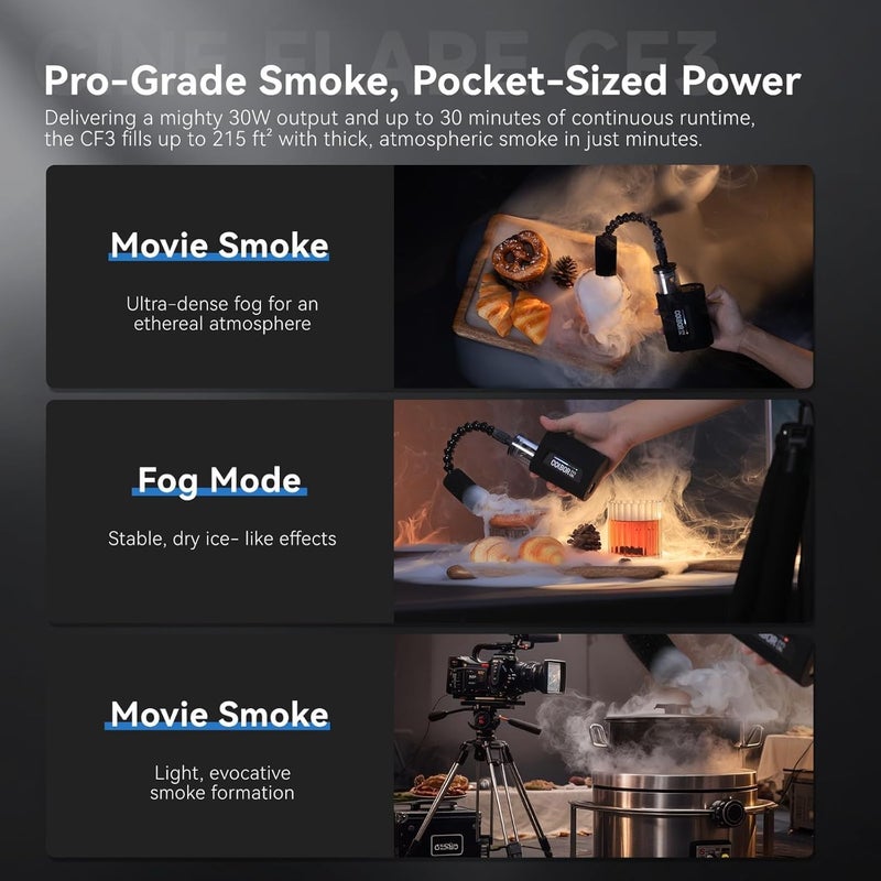  COLBOR CF3 Fog Machine for Outdoor Party Cosplay Halloween Rechargeable Smoke Machine Fog - Image 4